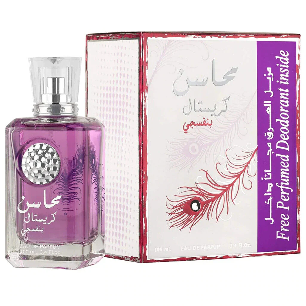 Lattafa Parfüm Mahasin Crystal Violet + Deo Eau de Parfum 100ml