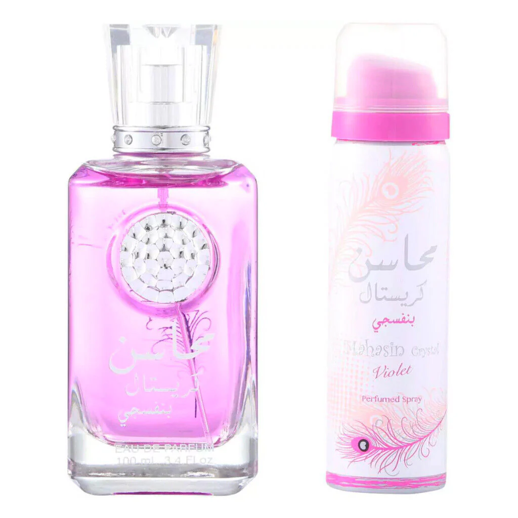 Lattafa Parfüm Mahasin Crystal Violet + Deo Eau de Parfum 100ml - Image 2